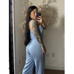 Conjunto Linho Bordado SD1624 - Azul C026