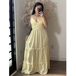 Vestido Bordado Maelle SD1625 - Amarelo Manteiga C043