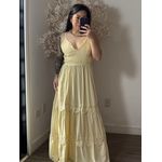 Vestido Bordado Maelle SD1625 - Amarelo Manteiga C043