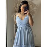 Vestido Bordado Maelle SD1625 - Azul C043
