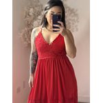 Vestido Bordado Maelle SD1625 - Vermelho C043