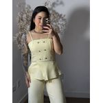 Conjunto Calça Tyna 1023 - Amarelo Manteiga C030