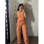 Conjunto Calça com Colete Allany 0002 - Salmão C029