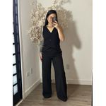 Conjunto Calça com Colete Allany 0002 - Preto C029