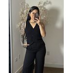 Conjunto Calça com Colete Allany 0002 - Preto C029