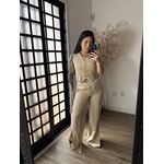 Conjunto duas listras Rosana 1500 - Creme 