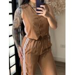 Conjunto duas listras Rosana 1500 - Marrom Claro 