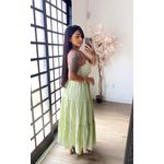 Vestido Bordado Ilana A5175 - Verde Claro C045