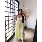 Vestido Rendado Daniela 5173 - Amarelo Manteiga C042 