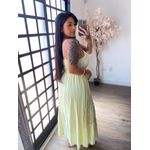 Vestido Rendado Daniela 5173 - Amarelo Manteiga C042 