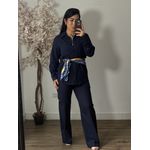 Conjunto Linho Kalina LV3386 - Azul Marinho C022