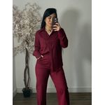 Conjunto Linho Kalina LV3386 - Vinho C022