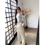 Calça Pantalona C/ Cinto Atena 3490 - Bege C118