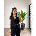 Colete Alongado Sofia SD06- Preto