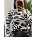 Blusa Trico zebra 159- Branco