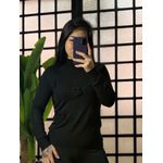 Blusa Trico flor Jasmin 1617- Preto