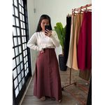 Saia godê Miriam 1272- Marrom claro