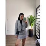 Short Saia tweed Bianca 161 - Preto