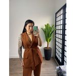 Colete alongado Maria 1274 - Terracota