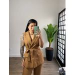 Colete alongado Maria 1274 - Caramelo 