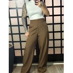 Calça pantalona alfaiataria Deise 1696 -Marrom