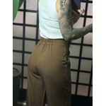 Calça pantalona alfaiataria Deise 1696 -Marrom