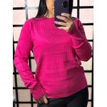 blusa trico quadriculada gerusa 711 - Pink