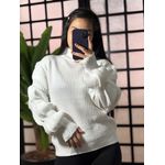 Trico manga bufante - Branco -018