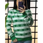 Blusa tricot coraçao 717-Verde