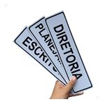 Kit Placas Identificação Escritório