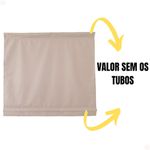 Kit Toldo Cortina Retrátil 1,80x2,15 Cor Branco