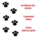 Pegada Coelho Auto Colante Facil Instalação