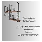 Suporte Flutuante Prateleira Mdf Decoração Cozinha Organizar