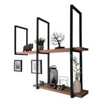 Suporte Industrial Flutuante Organização Elegante Moderno