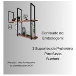 Suporte Industrial Flutuante Organização Elegante Moderno