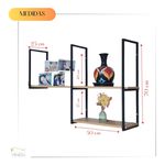 Suporte Industrial Flutuante Organização Elegante Moderno