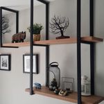 Suporte Industrial Flutuante Organização Elegante Moderno