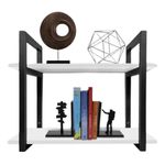 Suporte Para Prateleira Duplo Estilo Industrial Com Mdf