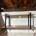 Suporte Para Prateleira Duplo Estilo Industrial Com Mdf