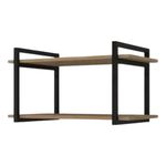 Suporte Duplo Para Prateleira Com Mdf Flutuante