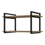 Suporte Duplo Para Prateleira Com Mdf Flutuante