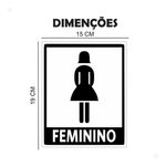 Placa Sinalização Banheiro