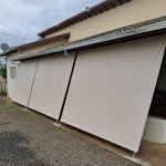 Kit Toldo Cortina Retrátil 2,50x3,50 Cor Cinza