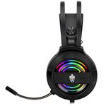 Headset Gamer Garen Eg-320 Evolut LED Rainbow Com Fio Over-ear
