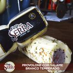 Queijo Provolone Branco Temperado Com Salame 
