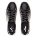 Sapatênis Masculino Sofisticado Casual com Cadarço Preto