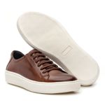 Sapatênis Masculino Sofisticado Casual com Cadarço Whisky