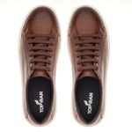 Sapatênis Masculino Sofisticado Casual com Cadarço Whisky