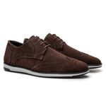 Oxford Esporte Fino Masculino em Camurça Café