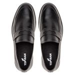 Loafer Masculino Esporte Fino em Couro Preto